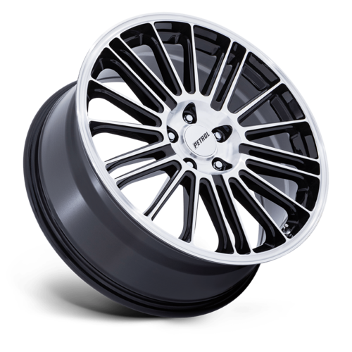 Petrol P1D 19x8 Gloss Black Machined Wheel with 5x115 Bolt Pattern and +40 Offset