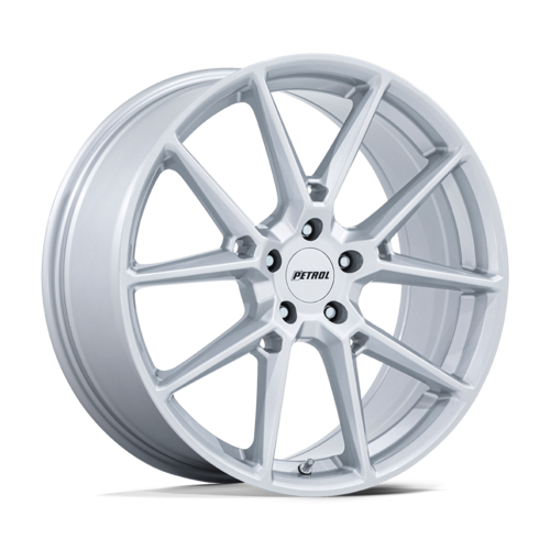 Petrol PE002 P1E 19x8 Gloss Silver Alloy Wheel with 5x115 Bolt Pattern and 72.56mm Center Bore