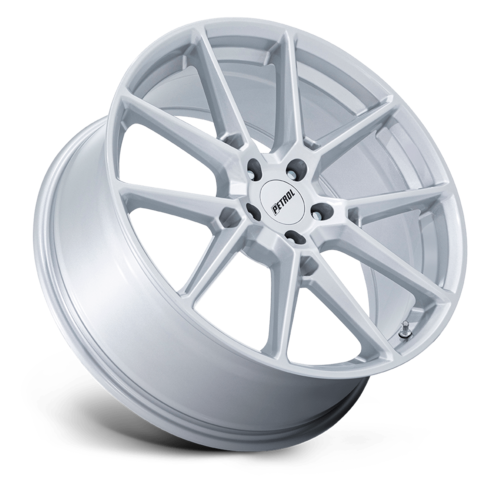 Petrol PE002 P1E 19x8 Gloss Silver Alloy Wheel with 5x115 Bolt Pattern and 72.56mm Center Bore