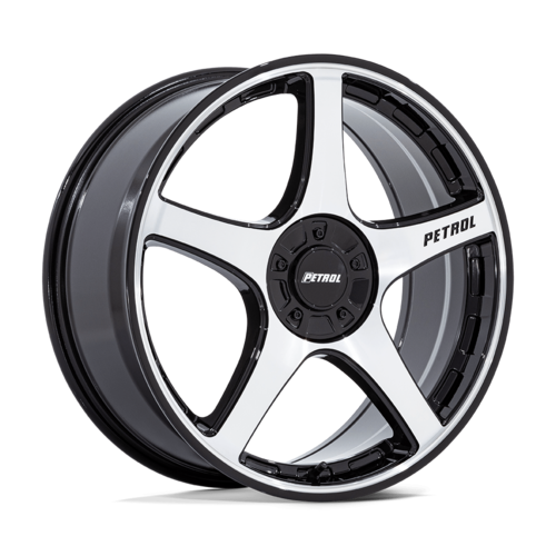 Petrol P2E 18x8 Gloss Black Machined Wheel with 5x110/115 Bolt Pattern and +40 Offset