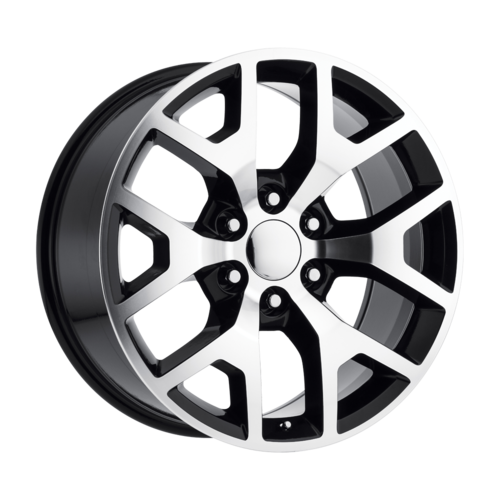 Performance Replicas PR169 20x9 Gloss Black with Machined Spokes Wheel - 6x139.7 Bolt Pattern, 78.10 Center Bore, +27 Offset