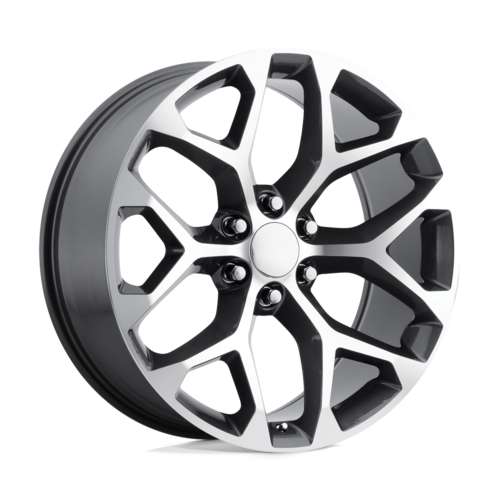 Performance Replicas PR176 22x9 Gunmetal Machined Wheel with 6x139.7 Bolt Pattern and 78.10 Center Bore