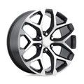 Performance Replicas PR176 Gunmetal Machined 20x9 Inch Wheel with 6x139.7 Bolt Pattern and 24mm Offset