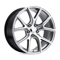 Performance Replicas PR181HM 20x10 Hyper Silver Machined Wheel with 5x127 Bolt Pattern