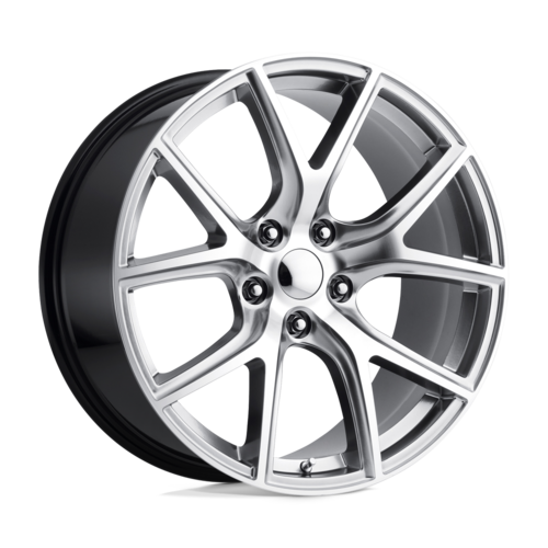 Performance Replicas PR181HM 20x10 Hyper Silver Machined Wheel with 5x127 Bolt Pattern