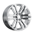 Performance Replicas PR182 Chrome 22x9 Inch Wheel with 6x139.7 Bolt Pattern and 78.1mm Center Bore