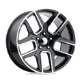 Performance Replicas PR192 22x10 Gloss Black Machined Wheel with 6x139.7 Bolt Pattern and 78.10 Center Bore