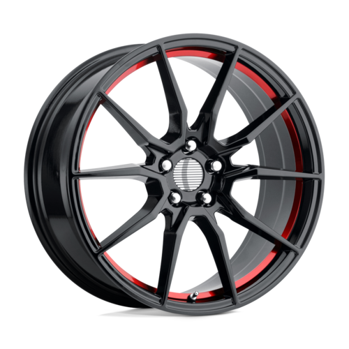 Performance Replicas PR193RS 20x10 Gloss Black Machined with Red Tint Wheel with 5x114.3 Bolt Pattern and 70.70 Center Bore