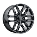 Performance Replicas PR196 22x9 Gloss Black Wheel with 6x139.7 Bolt Pattern and 24mm Offset