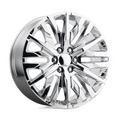 Performance Replicas PR198 22x9 Chrome Alloy Wheel with 6x139.7 Bolt Pattern and 78.10 Center Bore