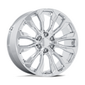 Performance Replicas PR211 Chrome 24x10 Inch Wheel with 6x139.7 Bolt Pattern and 78.1mm Center Bore