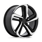 Performance Replicas PR216 18x8 Gloss Black Machined Wheel with 5x114.3 Bolt Pattern and +45 Offset