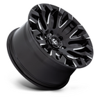 Fuel 1PC D828 QUAKE 18x9 Gloss Black Milled Wheel with 6x139.7 Bolt Pattern and 106.10 Center Bore