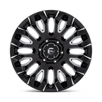 Fuel 1PC D828 QUAKE 18x9 Gloss Black Milled Wheel with 6x139.7 Bolt Pattern and 106.10 Center Bore