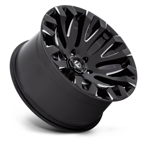Fuel 1PC D828 QUAKE 20x10 Inch Gloss Black Milled Wheel with -18 Offset and 6x139.7 Bolt Pattern