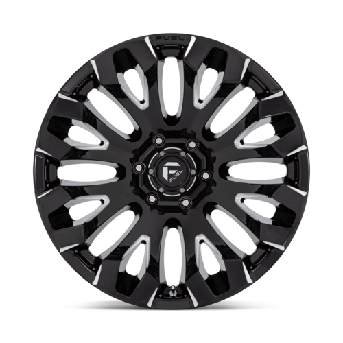 Fuel 1PC D828 Quake 20x10 Gloss Black Milled Wheel with 5x127 Bolt Pattern and -18 Offset