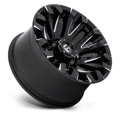 Fuel 1PC D828 Quake 20x10 Black Gloss Milled Wheel with -18 Offset