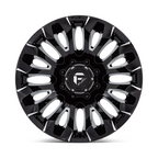 Fuel 1PC D828 Quake 20x10 Black Gloss Milled Wheel with -18 Offset