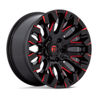 Fuel 1PC D829 Quake 18x9 Gloss Black Milled Red Tint Wheel with 6x135 Bolt Pattern and 87.10mm Center Bore
