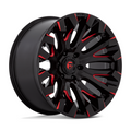 Fuel 1PC D829 Quake 18x9 Gloss Black Milled with Red Tint Wheel, 5x114.3 Bolt Pattern, +1 Offset