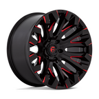 Fuel 1PC D829 Quake 18x9 Gloss Black Milled with Red Tint Wheel, 5x114.3 Bolt Pattern, +1 Offset