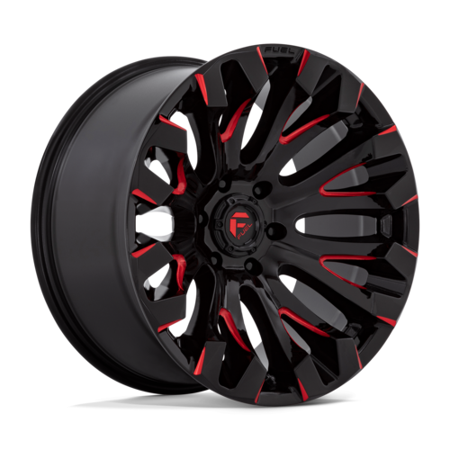 Fuel 1PC Quake 20x9 Inch Gloss Black Milled Red Tint Wheel with 5x127 Bolt Pattern and 71.50 Center Bore