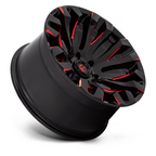 Fuel 1PC D829 Quake 20x10 Gloss Black Milled Red Tint Wheel with -18 Offset and 5x127 Bolt Pattern