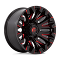 Fuel 1PC D829 Quake 20x10 Inch Gloss Black Milled Red Tint Wheel with -18 Offset and 8x165.1 Bolt Pattern