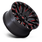 Fuel 1PC D829 Quake 20x9 Black Gloss with Milled Red Tint Wheel