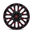 Fuel 1PC D829 Quake 20x9 Black Gloss with Milled Red Tint Wheel