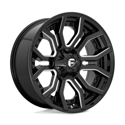 Fuel 1PC D711 RAGE 20x9 Gloss Black Milled Off-Road Wheel with 6x135/6x139.7 Bolt Pattern