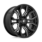 Fuel 1PC D711 RAGE 22x10 Gloss Black Milled Wheel with -18mm Offset and 6x135/139.7 Bolt Pattern