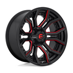 Fuel 1PC D712 RAGE 20x10 Gloss Black with Red Tint Wheel for 6x135/6x139.7 Bolt Pattern