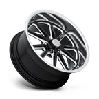 US Mag 1PC U117 RAMBLER 18x8 Gloss Black Milled Wheel with 5x127 Bolt Pattern