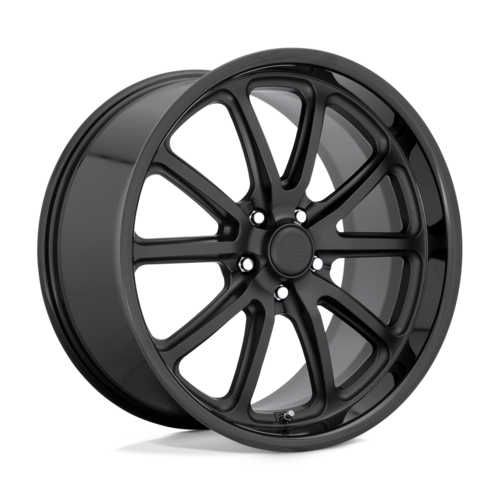 US Mag 1PC U123 RAMBLER 22x9 Gloss Black Matte Black Wheel with 5x127 Bolt Pattern and 78.1mm Center Bore