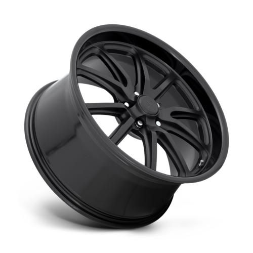 US Mag 1PC U123 RAMBLER 22x9 Gloss Black Matte Black Wheel with 5x127 Bolt Pattern and 78.1mm Center Bore