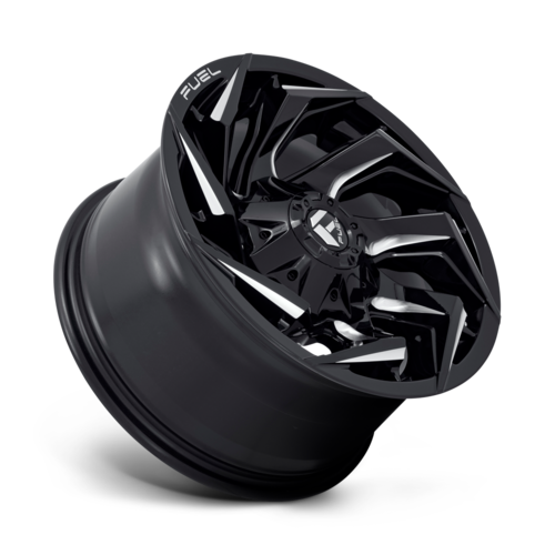 Fuel 1PC D753 Reaction 20x10 Gloss Black Milled Wheel with -18mm Offset
