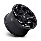 Fuel 1PC D753 Reaction 18x9 Gloss Black Milled Wheel with 8x180 Bolt Pattern