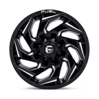 Fuel 1PC D753 Reaction 18x9 Gloss Black Milled Wheel with -12mm Offset and 5x114.3/5x127 Bolt Pattern