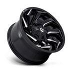 Fuel 1PC D753 Reaction 18x9 Gloss Black Milled Wheel with 6x135/6x139.7 Bolt Pattern