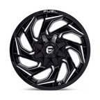 Fuel 1PC D753 Reaction 18x9 Gloss Black Milled Wheel with 6x135/6x139.7 Bolt Pattern