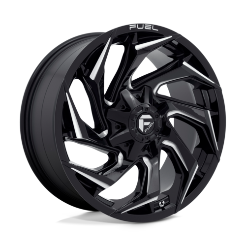 Fuel 1PC Reaction 20x9 Inch Gloss Black Milled Wheel with 8x170 Bolt Pattern and 125.10 Center Bore