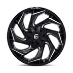 Fuel 1PC D753 Reaction 20x9 Inch Gloss Black Milled Wheel with 8x180 Bolt Pattern