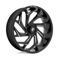 Fuel UTV D753 Reaction UTV 18x7 Gloss Black Milled Wheel with 4x156 Bolt Pattern and 132mm Center Bore