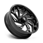 Fuel UTV D753 Reaction UTV 20x7 Wheel with Gloss Black Milled Finish and 4x137 Bolt Pattern