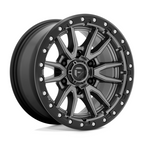 Fuel 1PC D680 Rebel 16x8 Matte Gunmetal Black Bead Ring Off-Road Wheel