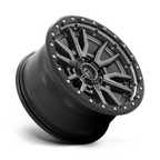 Fuel 1PC D680 Rebel 16x8 Matte Gunmetal Black Bead Ring Off-Road Wheel