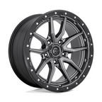 Fuel 1PC D680 Rebel 20x9 Matte Gunmetal Black Bead Ring Wheel with 5x139.7 Bolt Pattern and +1 Offset