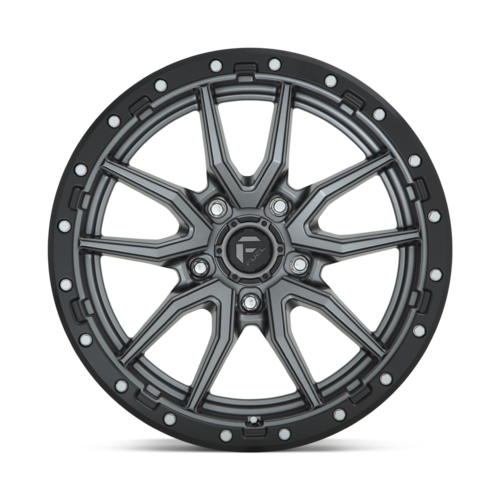 Fuel 1PC D680 Rebel 20x9 Matte Gunmetal Black Bead Ring Wheel with 5x139.7 Bolt Pattern and +1 Offset