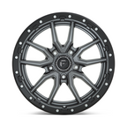 Fuel 1PC D680 Rebel 20x9 Matte Gunmetal Black Bead Ring Wheel with 5x139.7 Bolt Pattern and +1 Offset